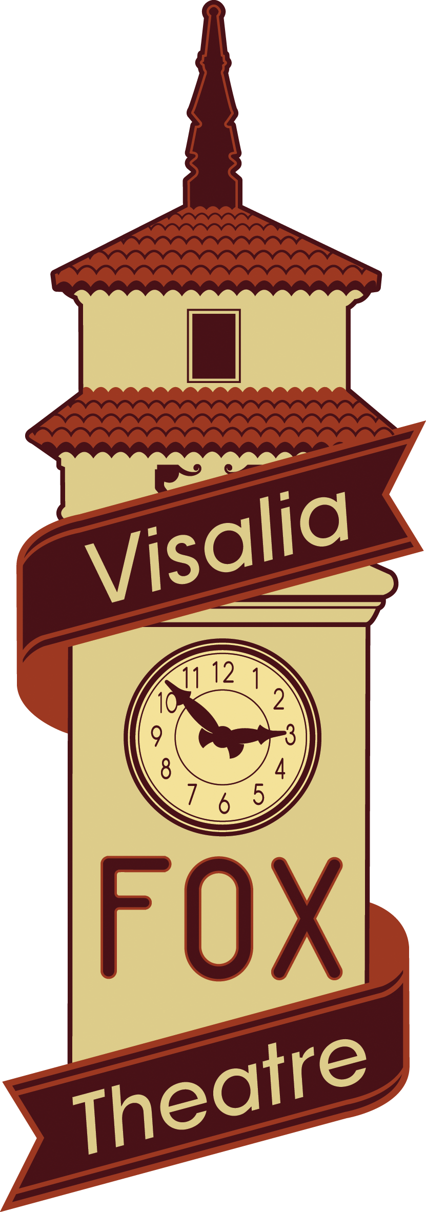 Logo - Visalia Fox Theater Logo (831x2364), Png Download