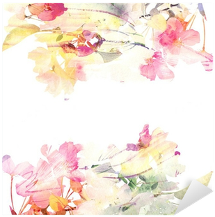 Floral Watercolor Background - Wallpaper (400x400), Png Download