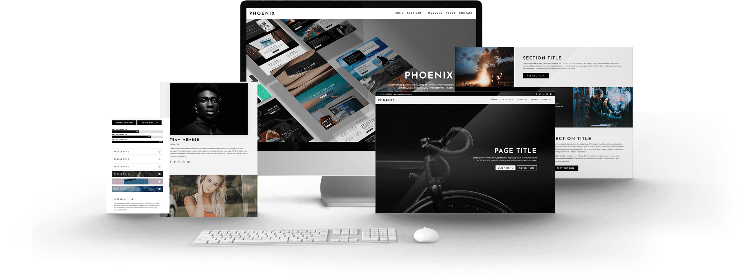 Phoenix Super Theme - Phoenix (2500x909), Png Download