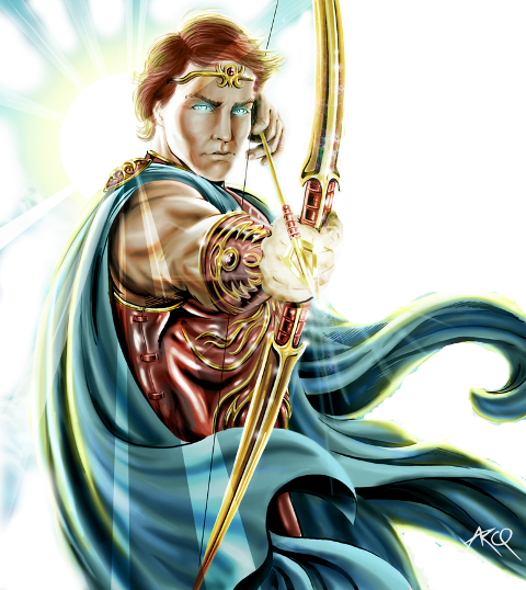 Apollo God Png - Roman God Apollo (480x538), Png Download