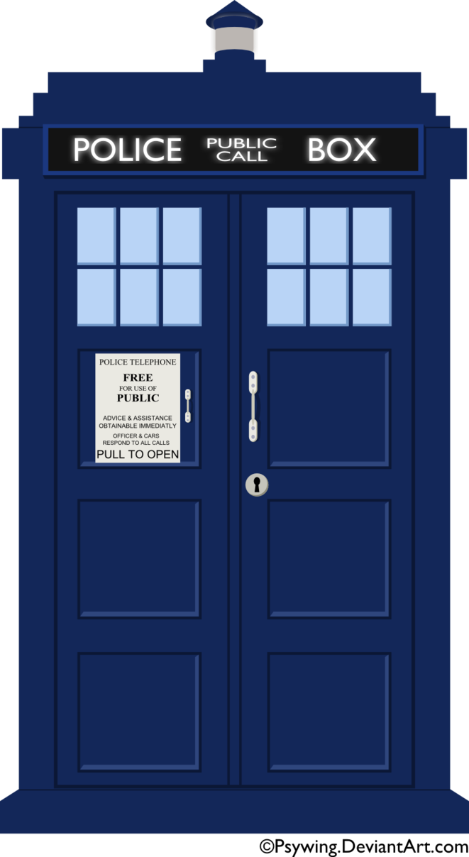 Free Icons Png - Tardis Clipart (661x1208), Png Download
