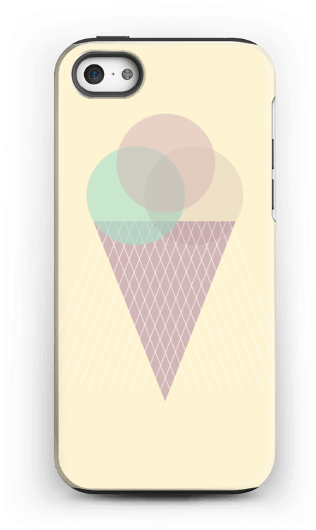 Sunny Yellow Ice Cream Case Iphone 5/5s Tough - Mobile Phone Case (500x800), Png Download
