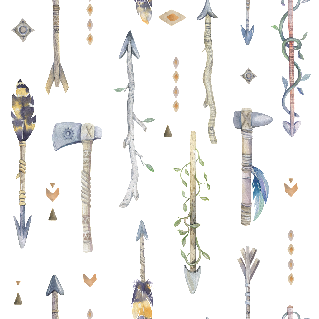 Colorful Bow And Arrow Transparent Decorative - Marmont Hill 'floral Arrows' By Shayna Pitch Framed (1024x1024), Png Download