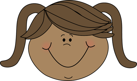 Little Girl Cartoon Happy Face - Girl Sad Face Clipart (530x315), Png Download