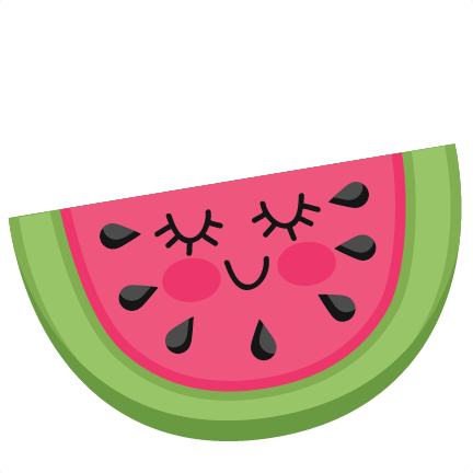 Watermelon Png Cartoon - Cute Watermelon Png (432x432), Png Download