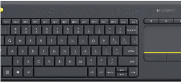 Logitech K400 Plus Wireless Touch - Logitech K375 Wireless Keyboard (370x370), Png Download