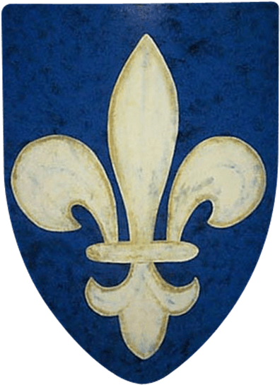 Fleur De Lis Steel Battle Shield - Fleur De Lis Shield (555x555), Png Download