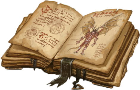 Book Of Shadows - Artifact Item Cards [book] (500x339), Png Download