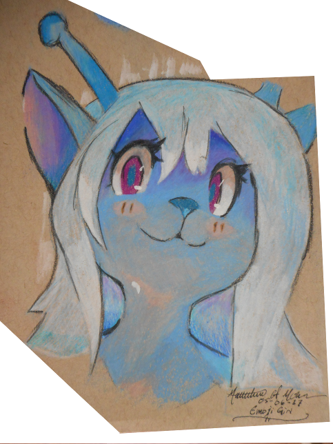 Emoji Girl - Art (483x644), Png Download