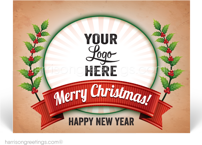 Corporate Logo Christmas Happy Holiday Postcards - Christmas Party Hits Cd (810x648), Png Download