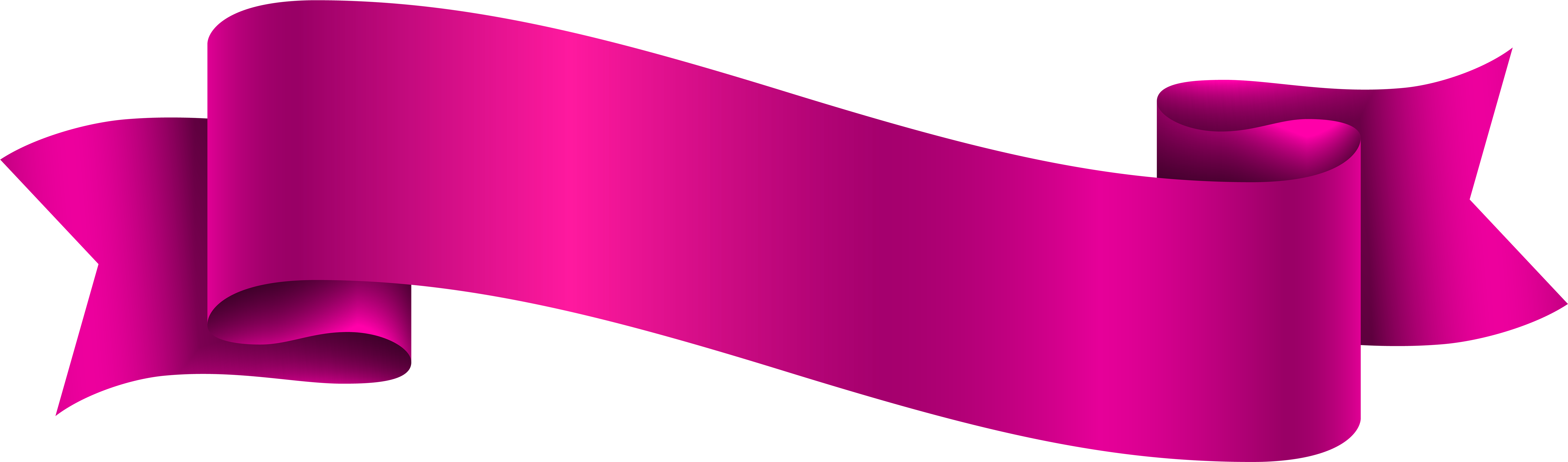 Pink Banner Png (8000x2467), Png Download