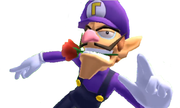 I Removed The Background From One Of Waluigi's Greatest - Waluigi Poses (640x360), Png Download