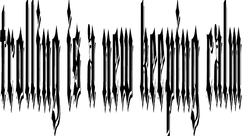 Trolling Is A New Keeping Calm - Line Art (500x281), Png Download
