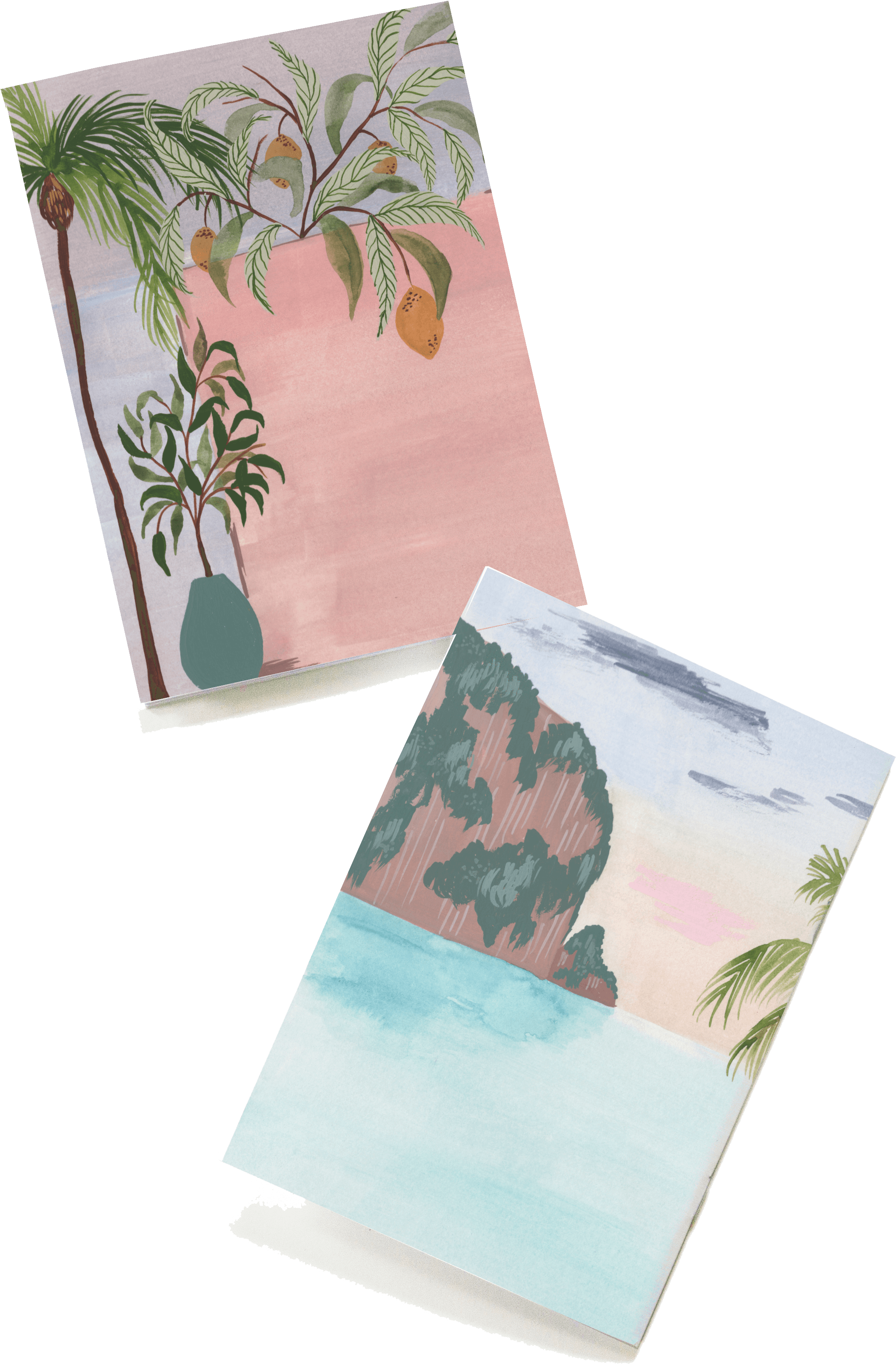 Travel Pocket Notebooks - Palm Tree (3402x3402), Png Download
