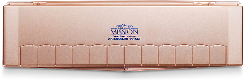 Mission Gold Watercolor - Martin Universal Design Mission Gold Perfect Pan Watercolors (817x417), Png Download
