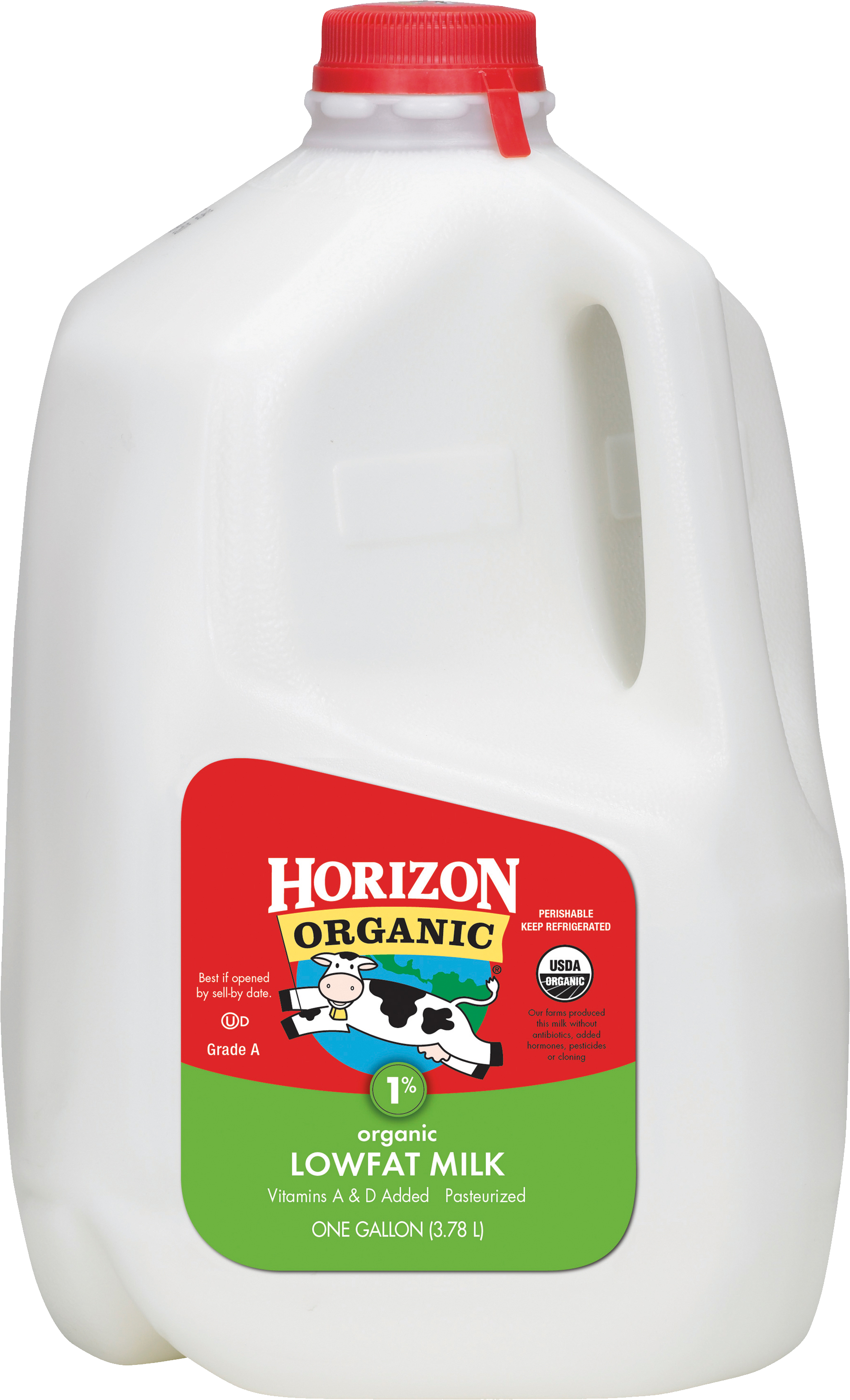 Horizon Organic Milk - 64 Fl Oz Carton (1791x2948), Png Download