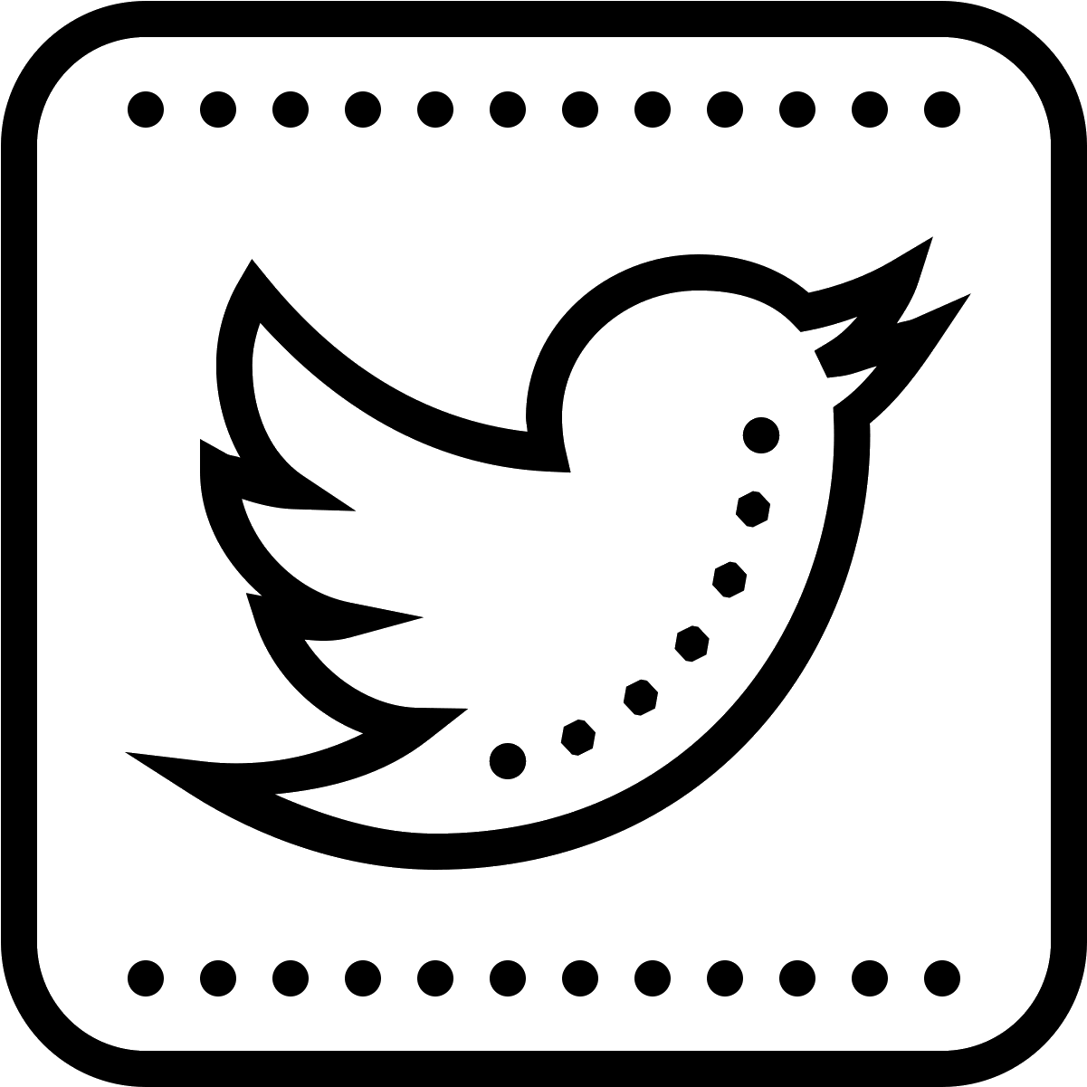 Twitter Squared Icon - Logo Twitter Png (1600x1600), Png Download