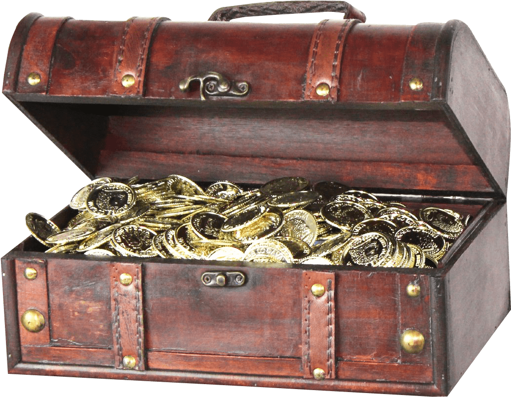 Tiny Treasure Chest - Quickway Imports Pirate Treasure Chest Decorative Box (1149x910), Png Download