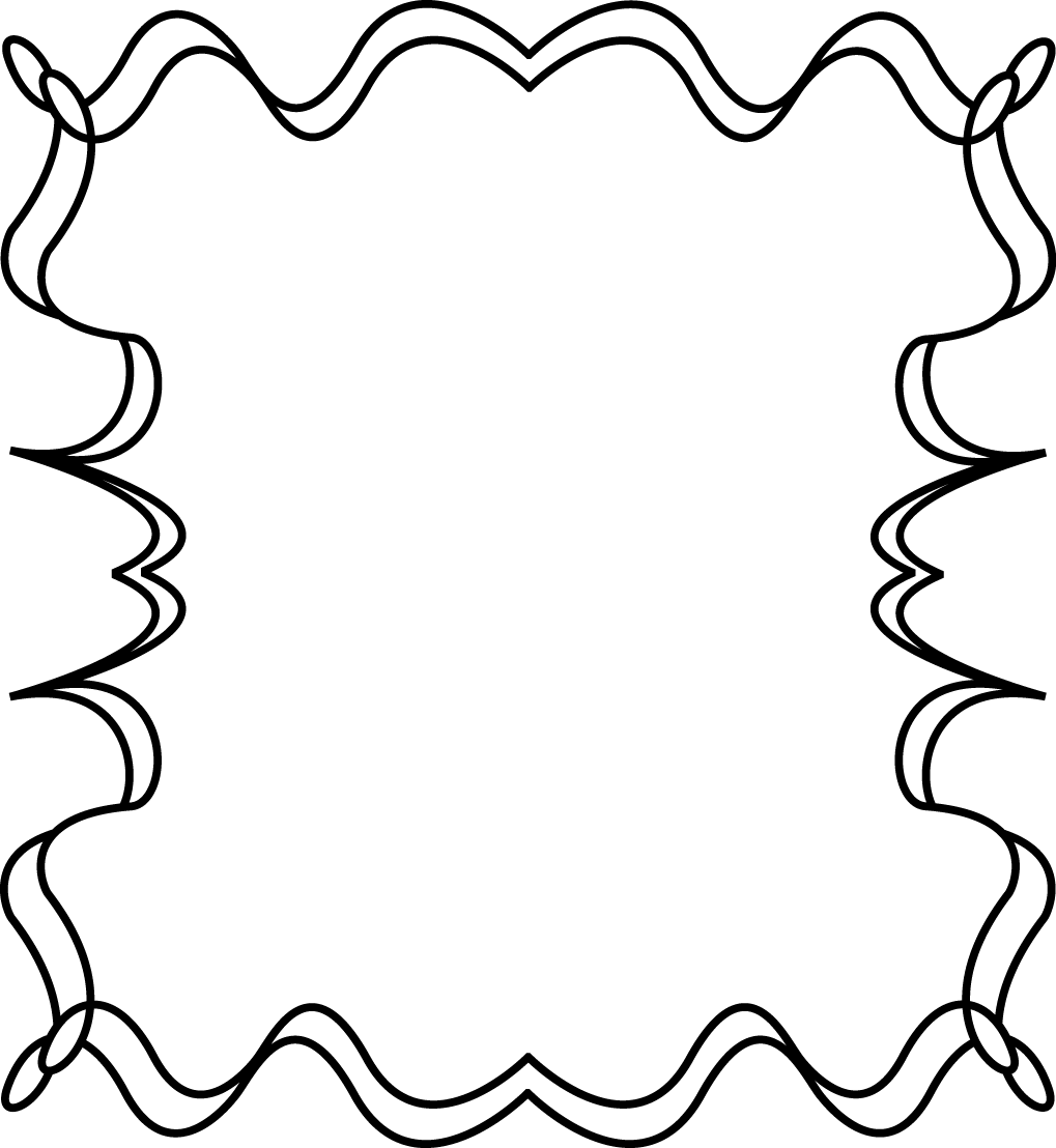 Full Page Squiggly Zig Zag Border Frame - Zigzag Frame (1019x1108), Png Download