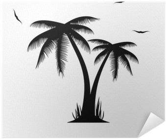 Palm Tree Png Silhouette (400x400), Png Download