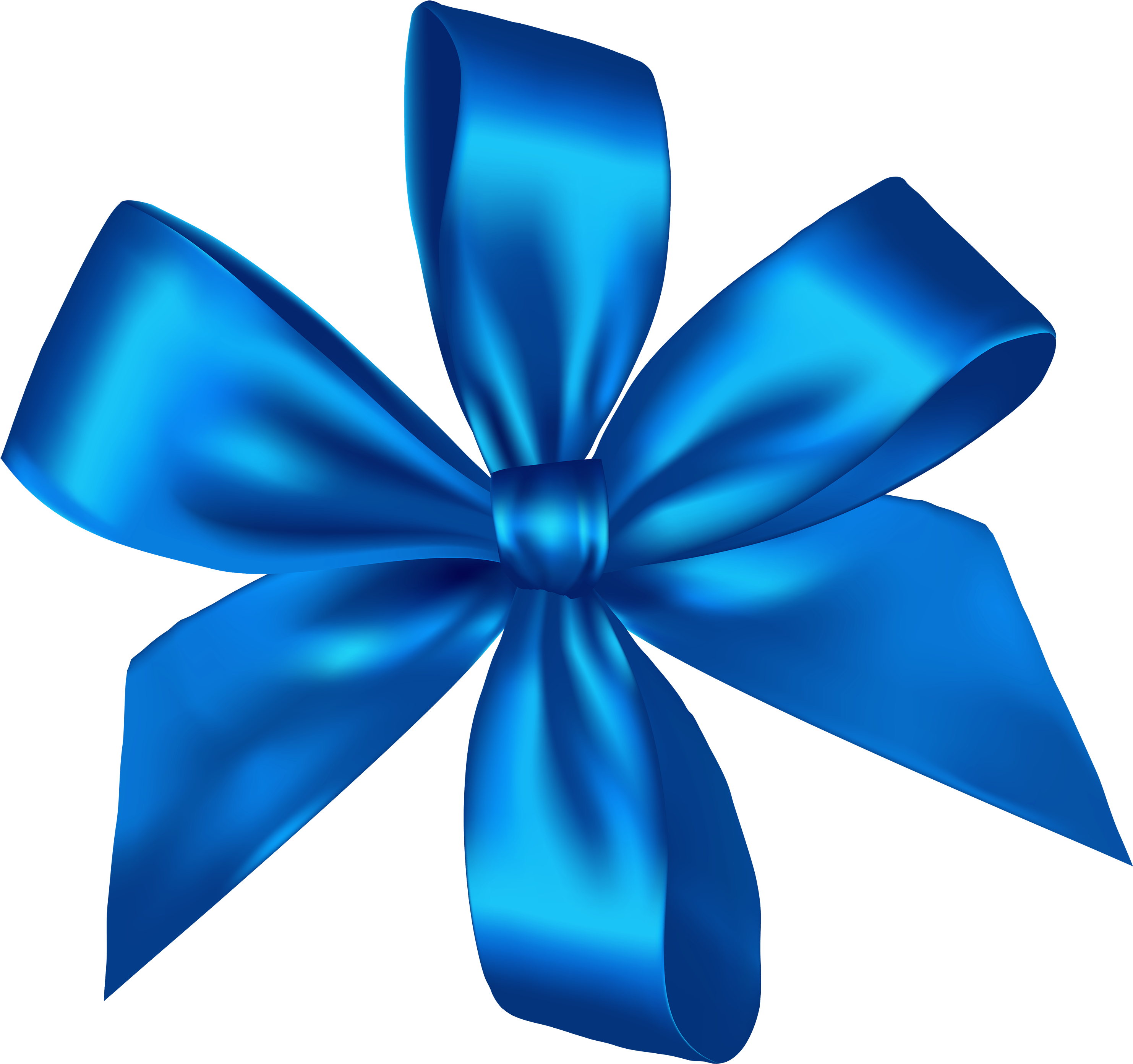 Blue Ribbon Png Clipart - Blue Gift Ribbon Png (3000x2819), Png Download