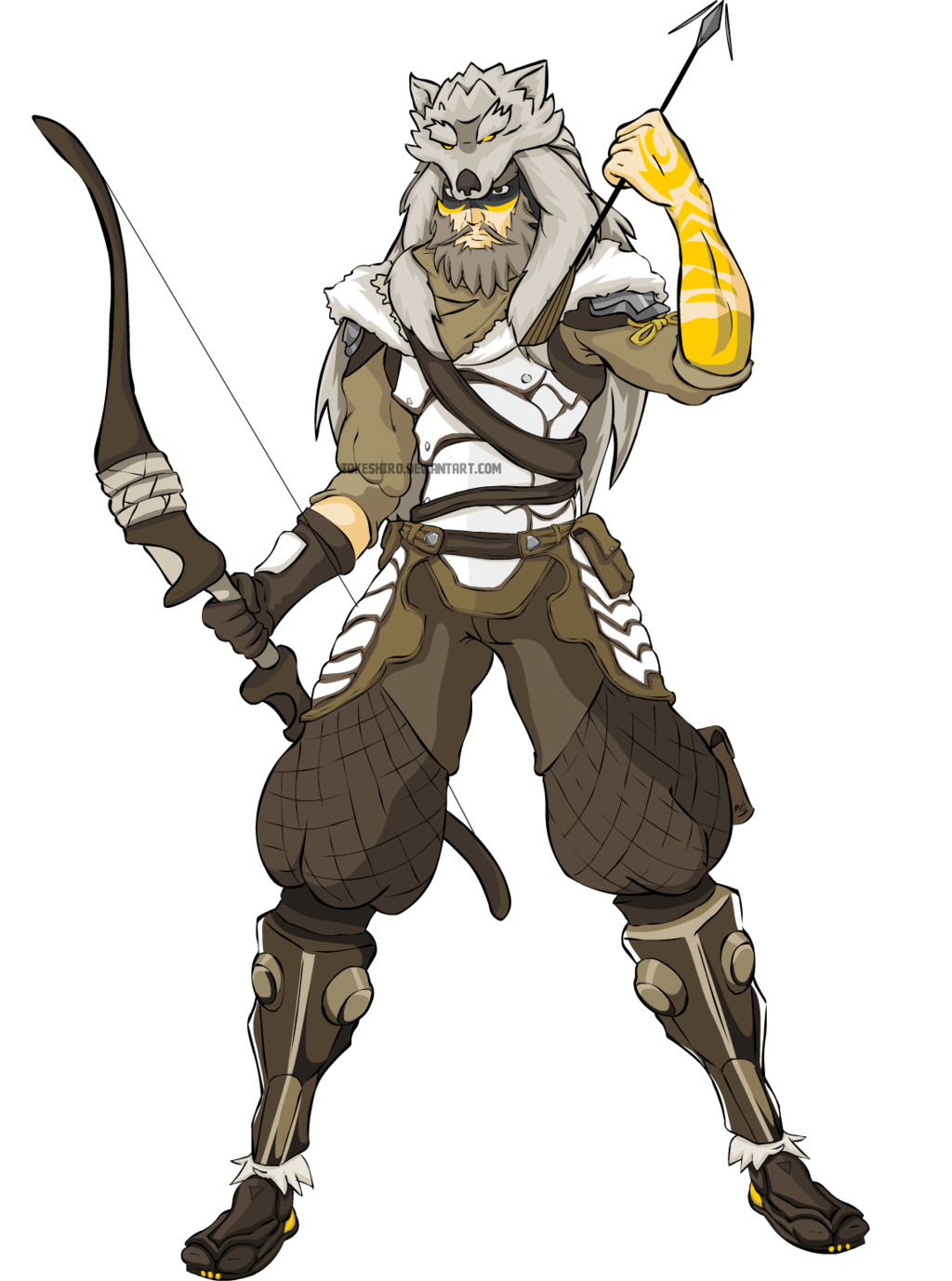 Okami Hanzo By Tokeshiro On Deviantart - Overwatch Hanzo Okami (1024x1378), Png Download