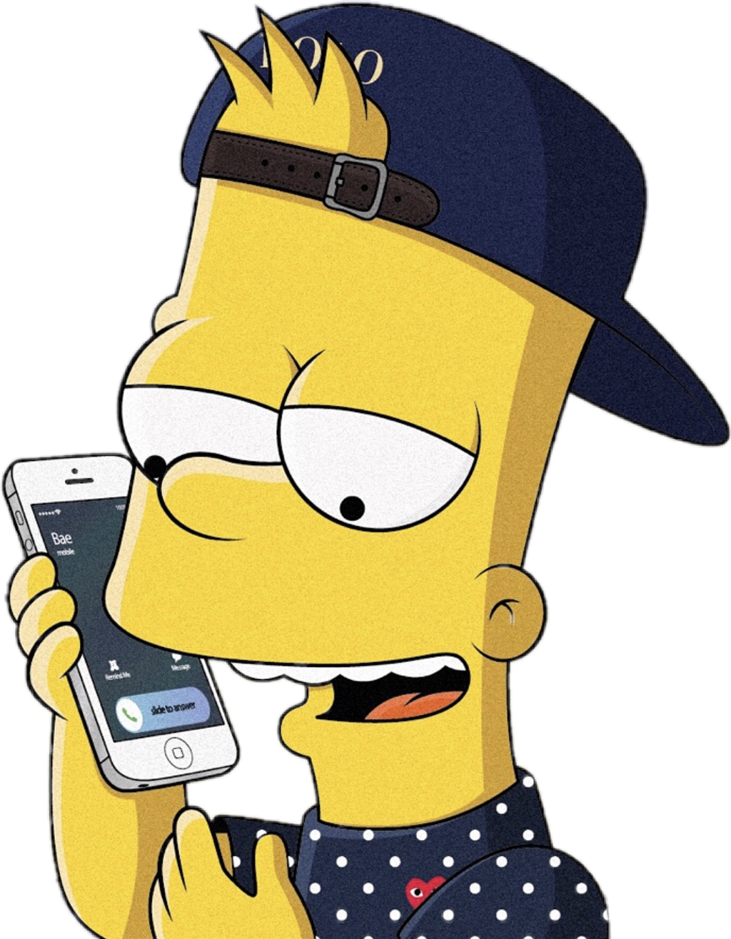 Bart Simpson Simpsons Iphone Polo Lacoste Yeezy Supreme (1024x1316), Png Download