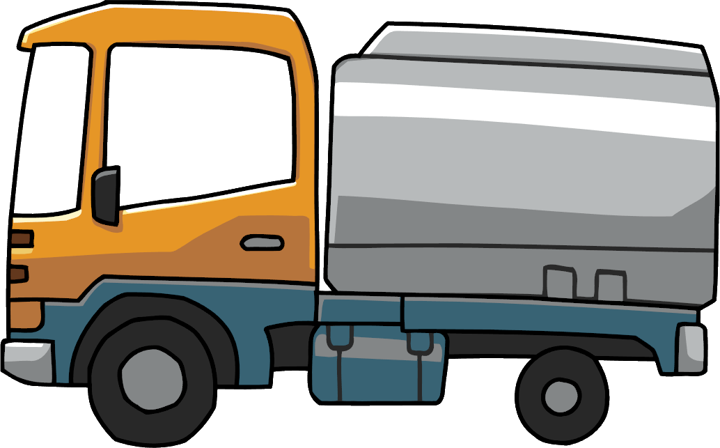 Tank Truck - Scribblenauts Wiki - Moving Truck Png (1034x643), Png Download
