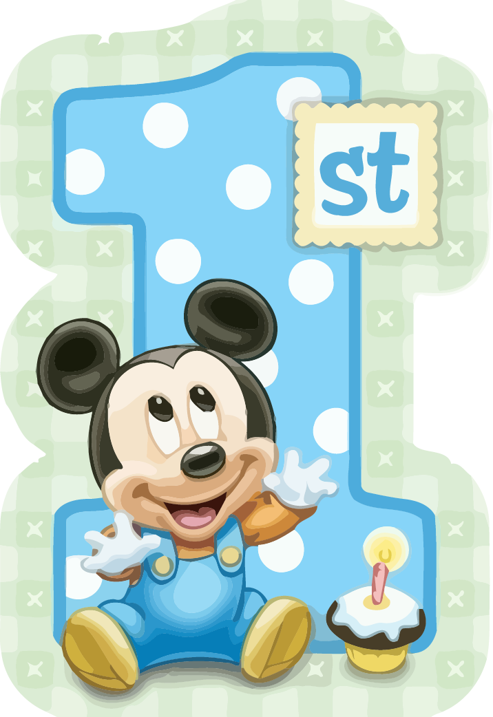 Download Mickey Mouse 1st Birthday Clipart Png 1st Birthday Mickey Mouse Png Image With No Background Pngkey Com