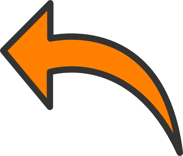 Banner Free Library Orange Clip Art At Clker Com Vector - Orange Arrow Clipart (600x509), Png Download