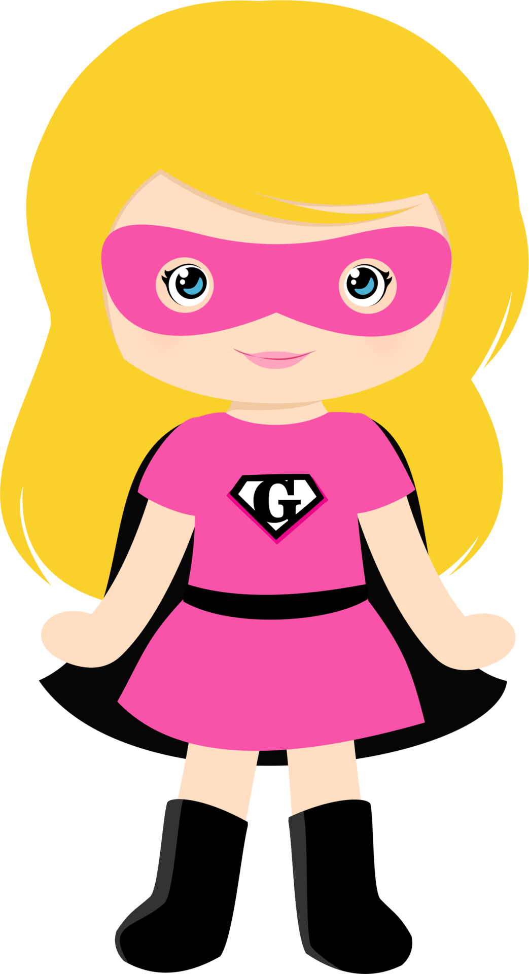 View All Images At Grafos-costume Girls Folder - Super Heroinas Cute Png (1043x1920), Png Download