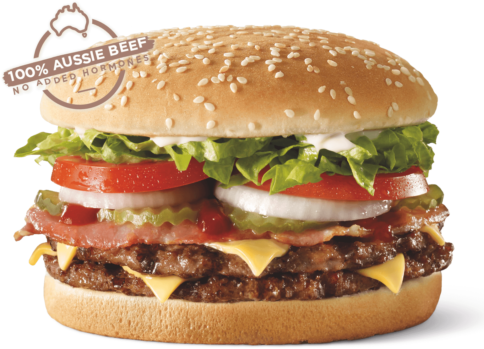 Picture Transparent Library Hamburger Transparent Ultimate - Hungry Jacks Ultimate Double Whopper (1600x1200), Png Download