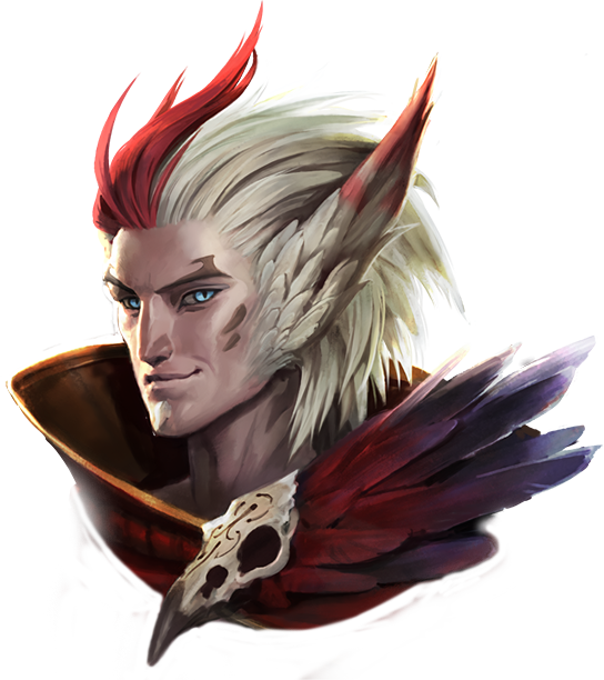 Rakan Portrait By Hd Wallpaper Artwork League Of Legends - League Of Legends Rakan (544x612), Png Download