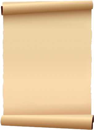 Old Paper Scroll Png Png Freeuse - Old Paper Roll Png (319x450), Png Download