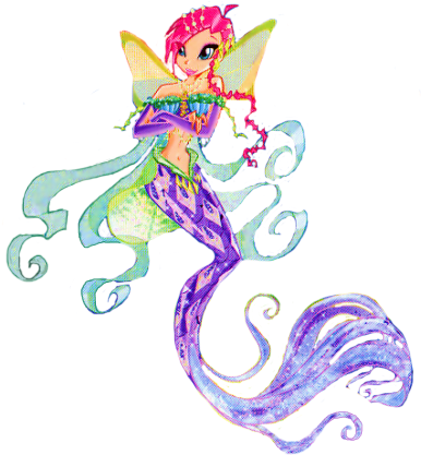 Tecna Mermaid - Winx Club Tecna Mermaidix (385x450), Png Download