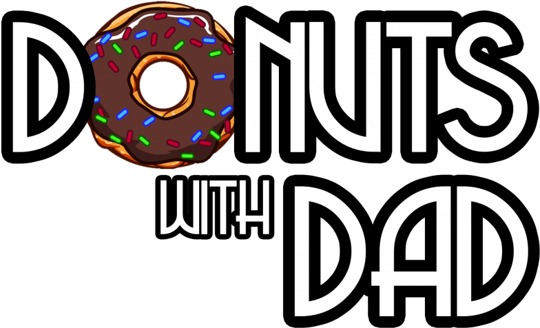 Doughnut Clipart Donut With Dad - Donuts With Dad (800x501), Png Download