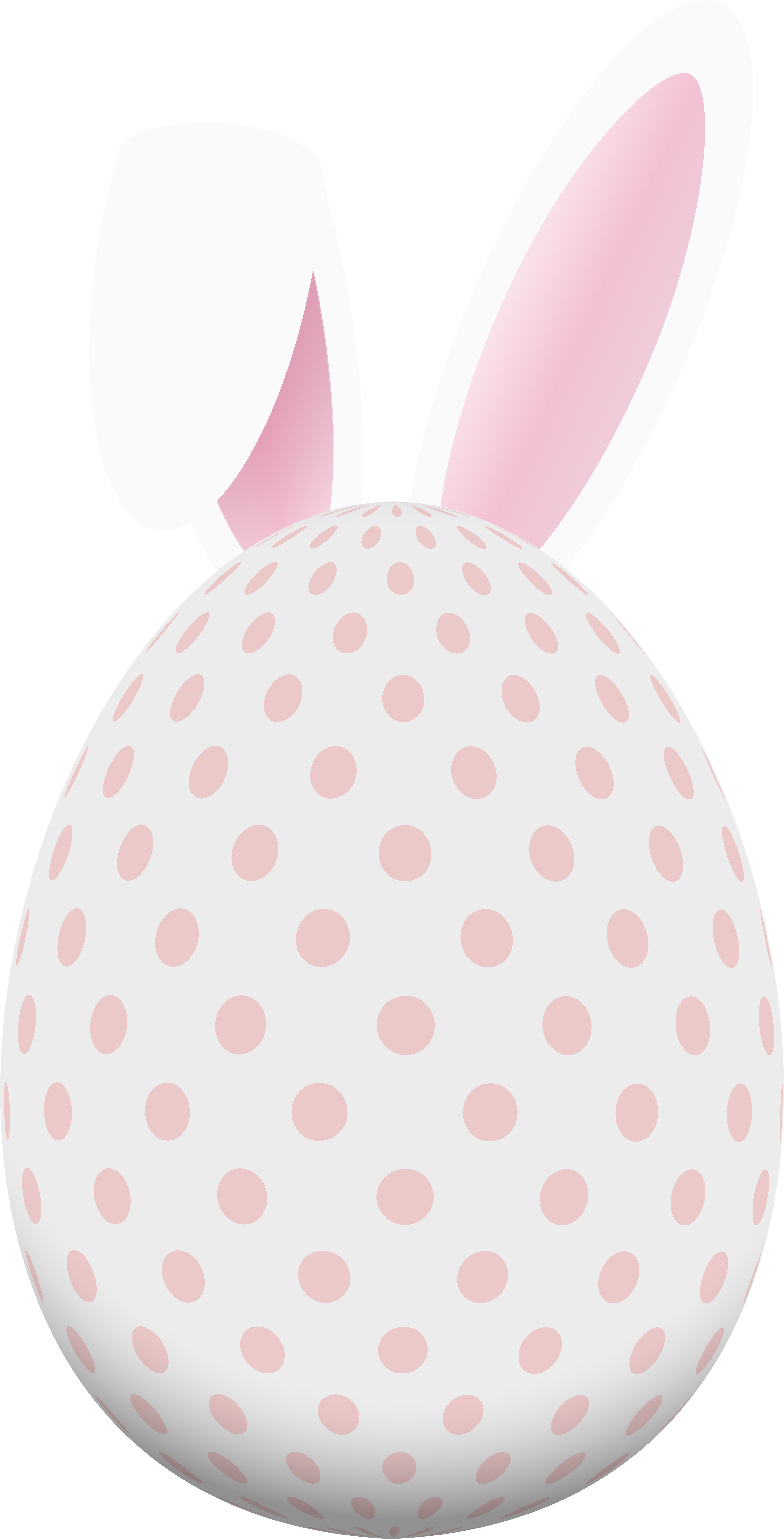 Bunny Png Egg With Clip Royalty Free - Easter Egg With Bunny Ears Clipart (4077x8000), Png Download