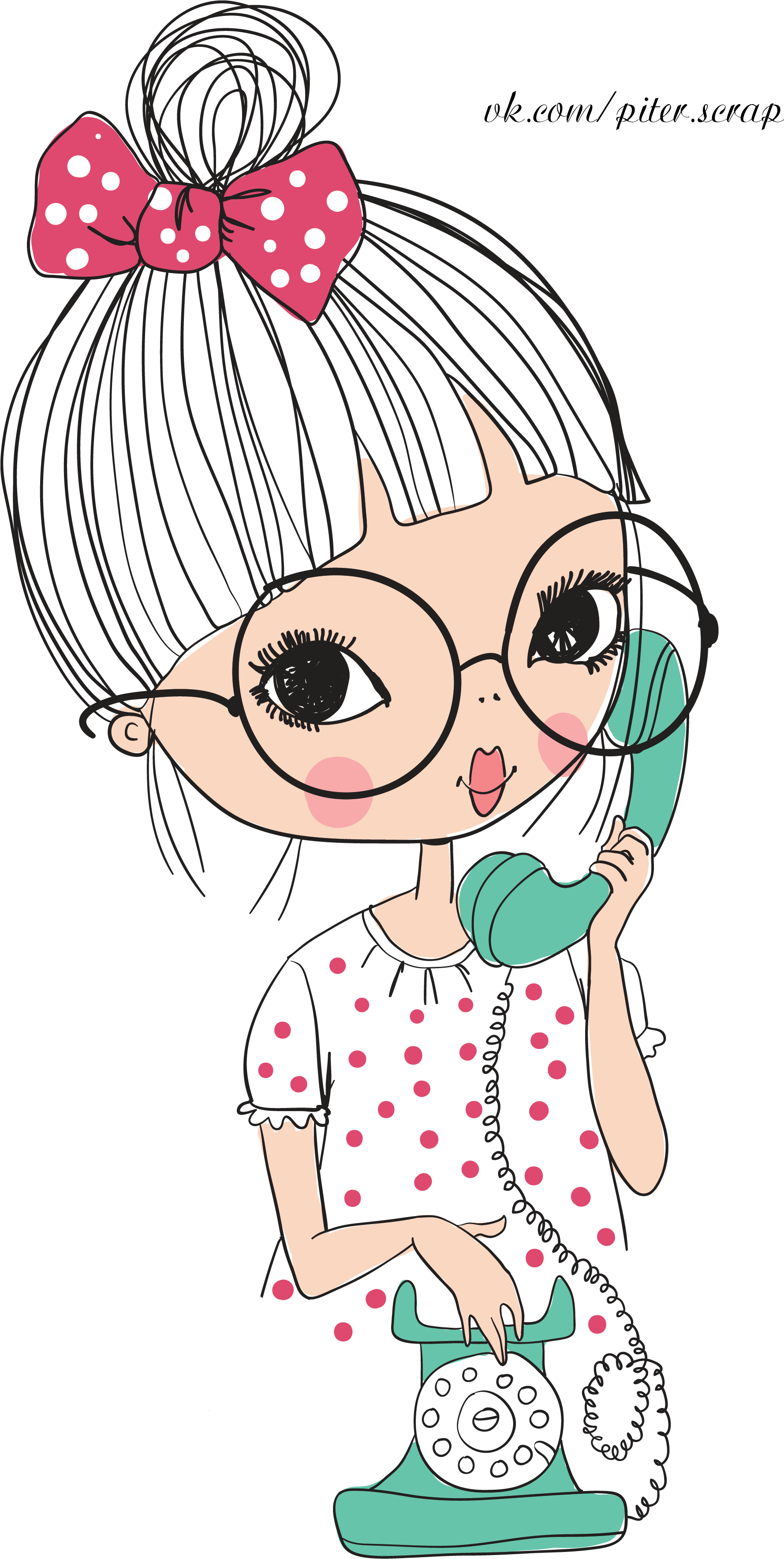 D Ba F Cc Afd C - Dibujo Muñecas (1955x3543), Png Download