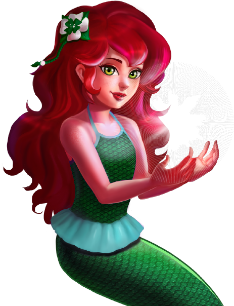 Meet The Mermaidens - Mermaid (500x609), Png Download