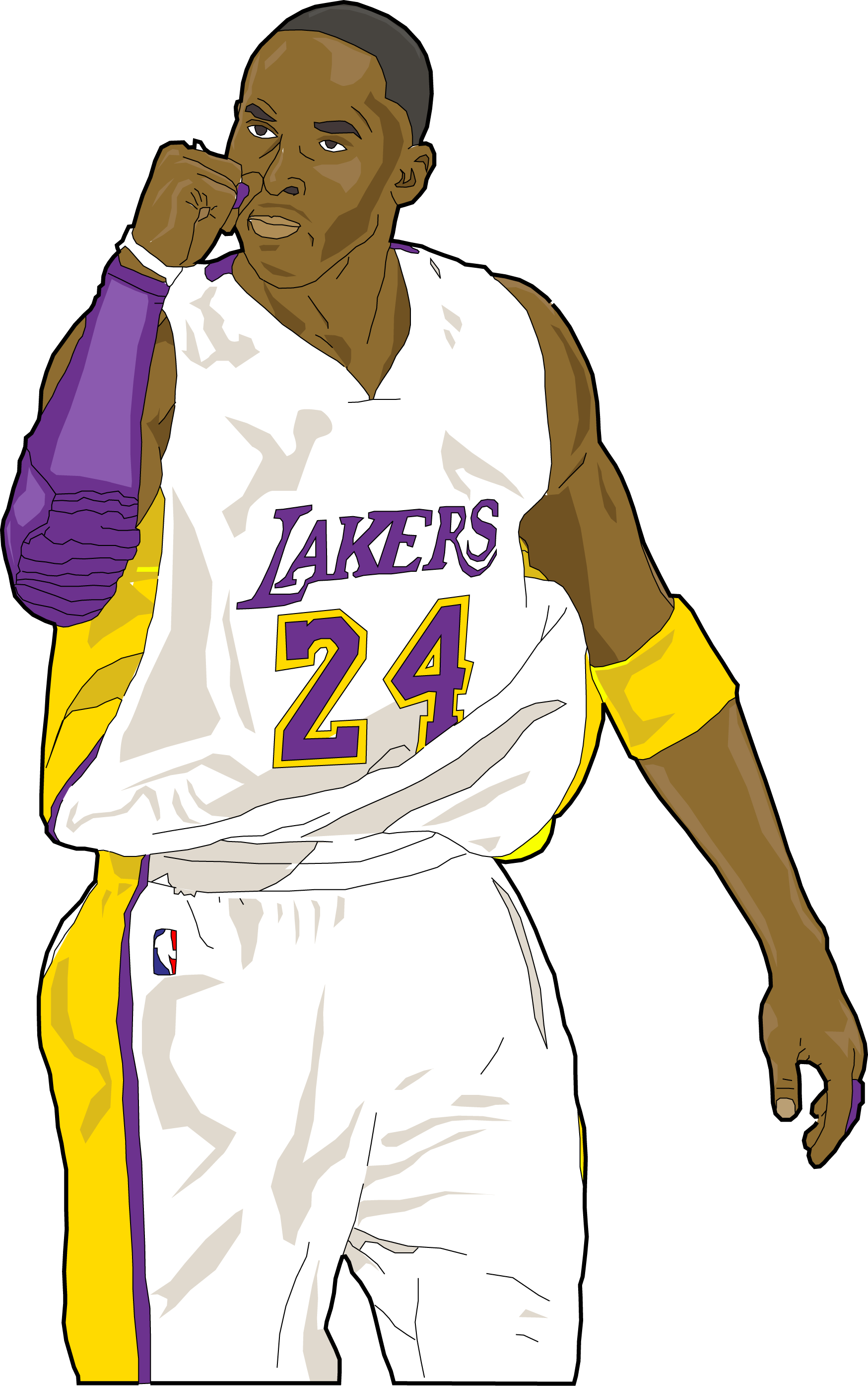 Clipart Transparent Eastern Green Mamba Black Los Angeles - Kobe Doin' Work (2009) (1749x2790), Png Download