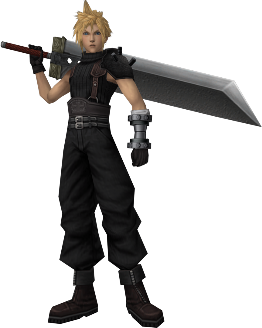 Cloud Strife - Cloud Strife Mmd Model (900x1098), Png Download