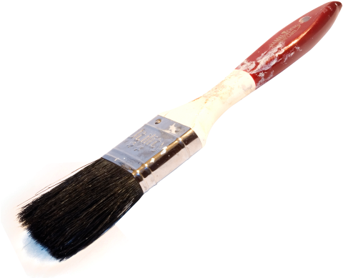 Paint Brush Png Transparent Image - Transparent Paint Brushes Png (500x414), Png Download