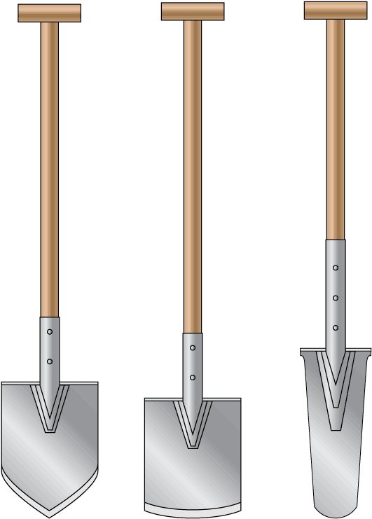 File - Shovels - Pala Piatta (595x818), Png Download
