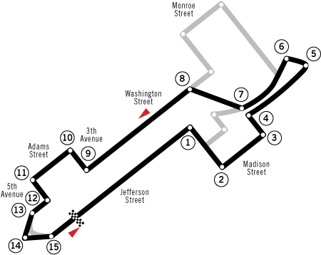 Circuit Phoenix - United States Of America (470x490), Png Download