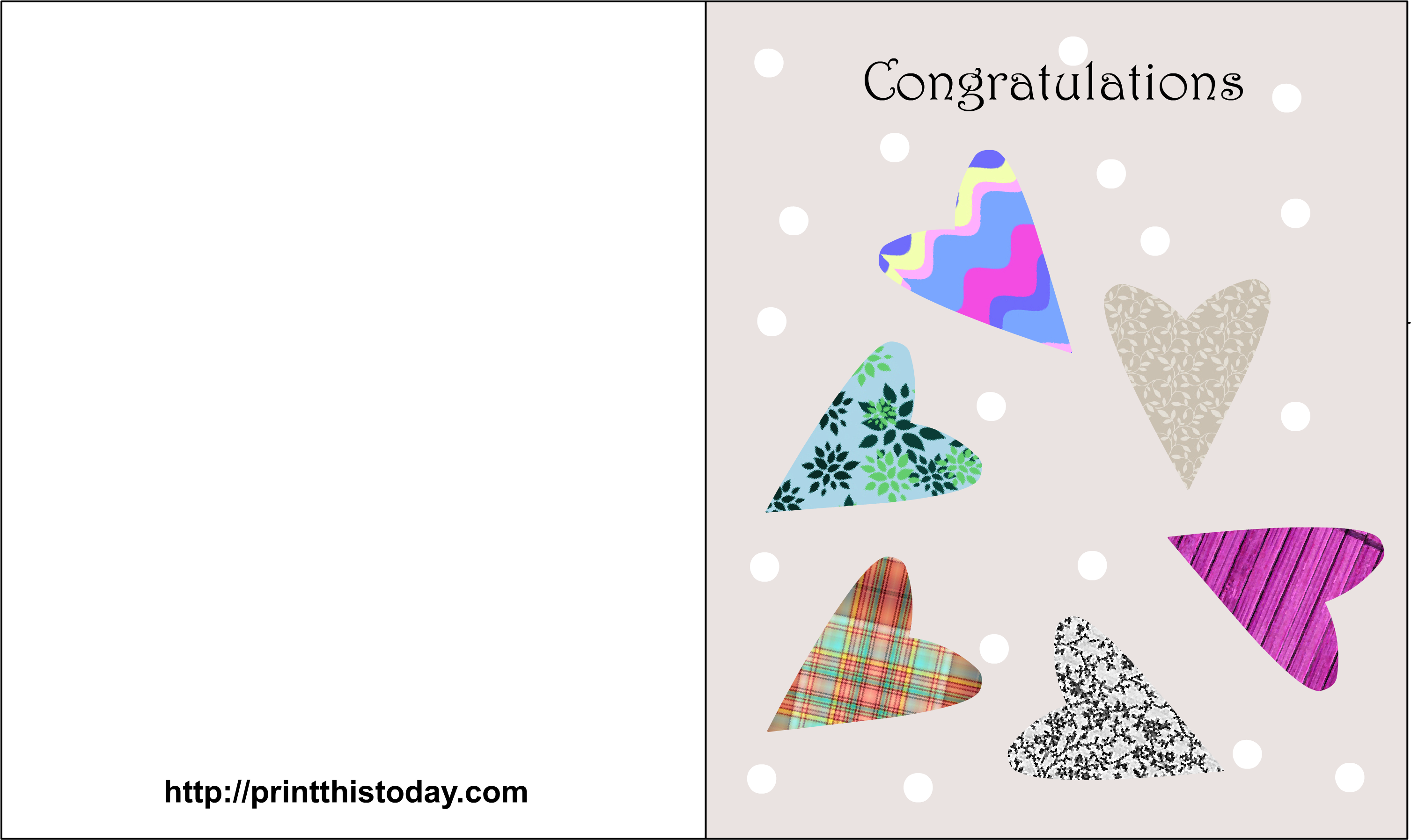 Free Printable Wedding Congratulations Cards - Templates Of ...