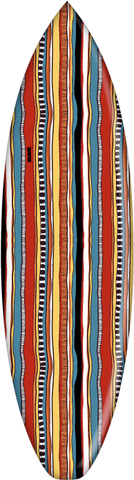 Aboriginal Earth - Surfboard Aboriginal (400x801), Png Download