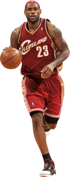 Lebron James Transparent - Lebron James Cleveland Png (239x600), Png Download