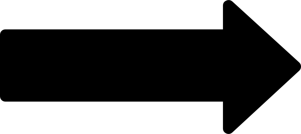 Right Long Black Arrow Comments - Black Arrow Transparent (980x436), Png Download