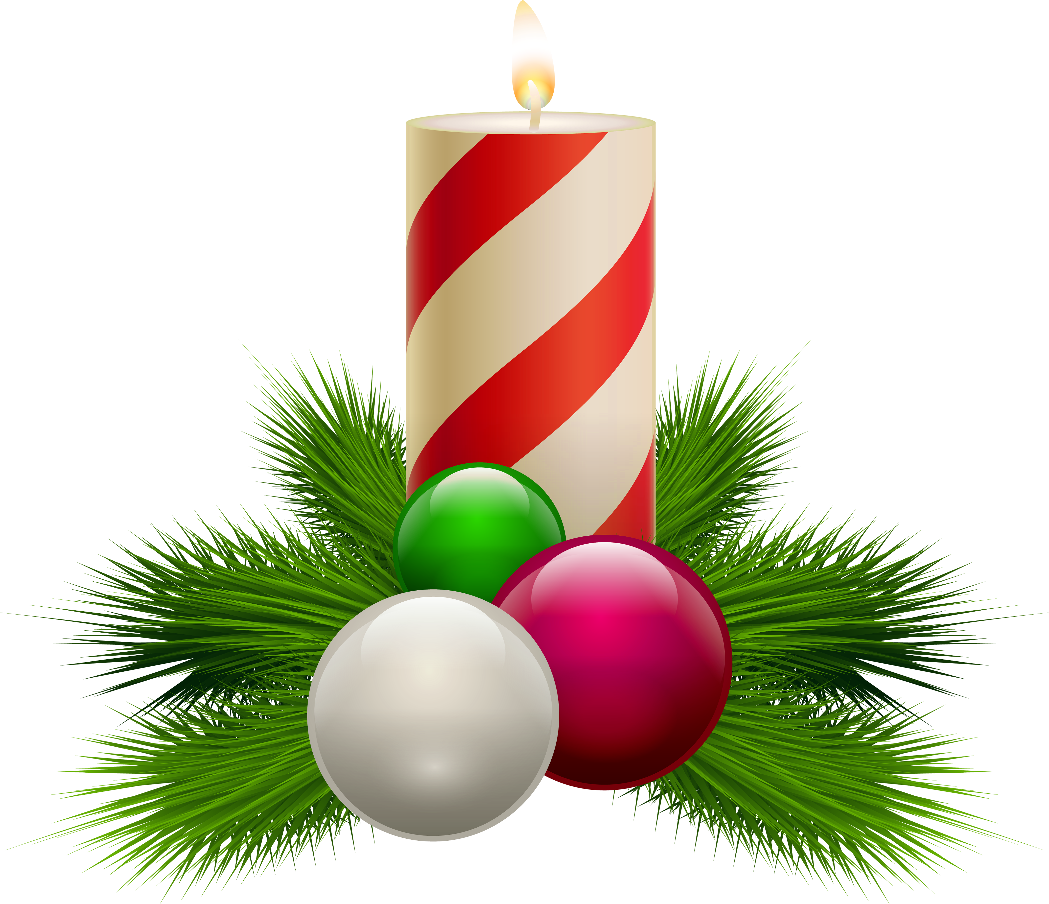 Transparent Christmas White Candle Png D - Christmas Day (600x524), Png Download