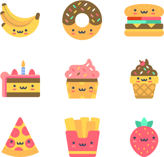 Cute Food - Cute Food Png (600x564), Png Download